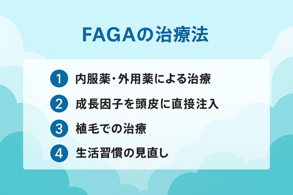FAGAの治療法が分かる画像