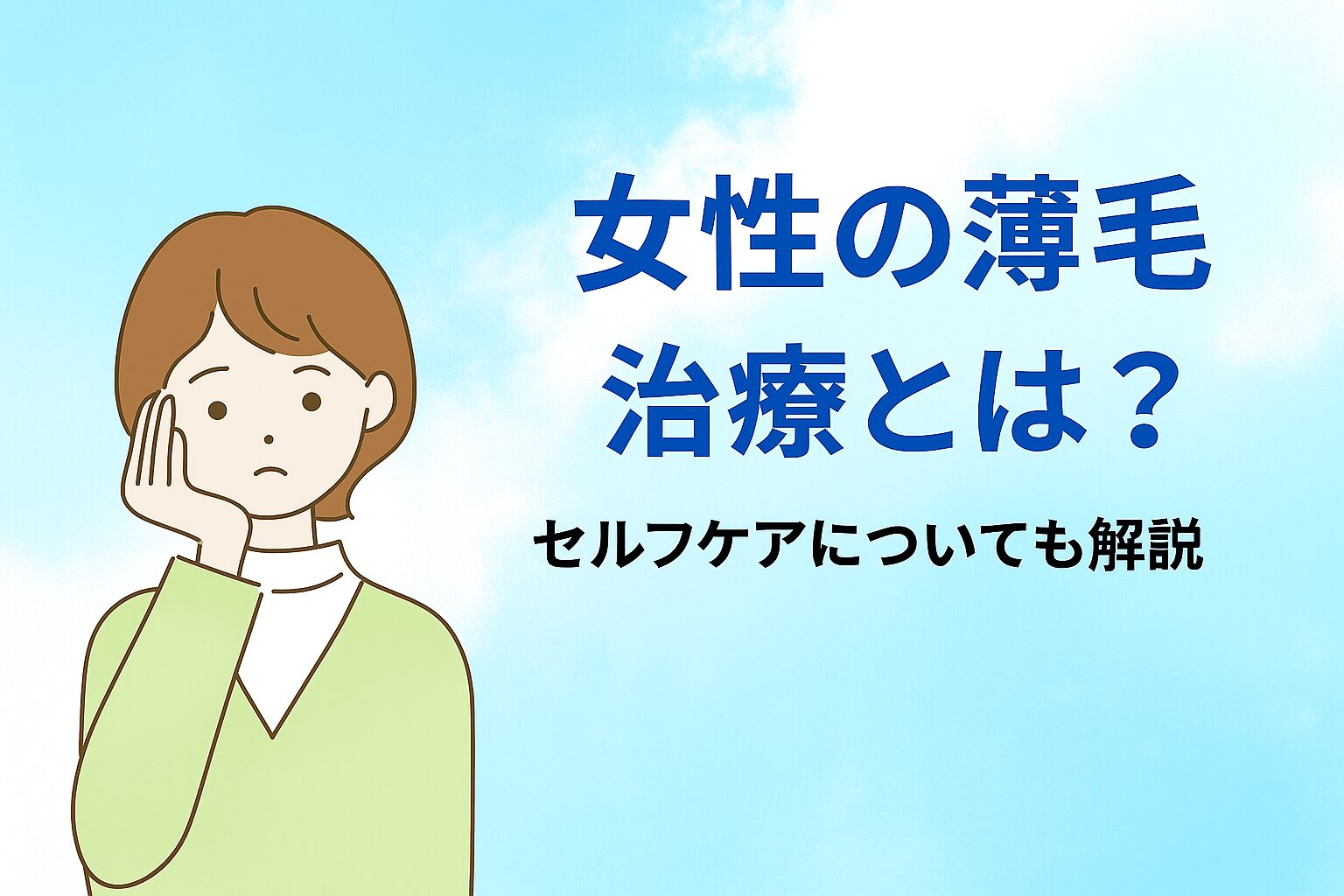 女性の薄毛治療とは？セルフケアについても解説