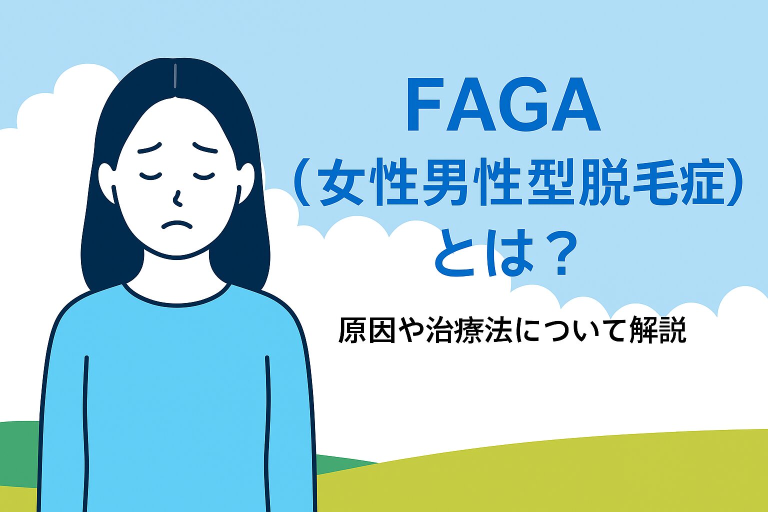 FAGA（女性男性型脱毛症）とは？原因や治療法について解説