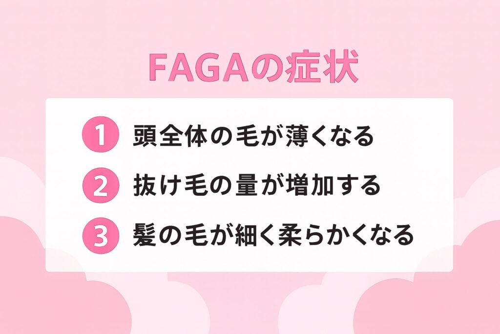 FAGAの症状が分かる画像