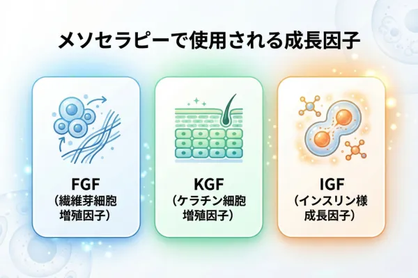 メソセラピーで使用される成長因子