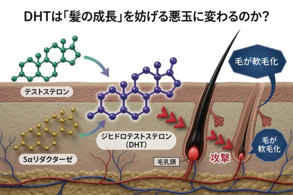 DHTã¯ãé«ªã®æé·ãã劚ããæªçã«å€ããã®ãïŒ