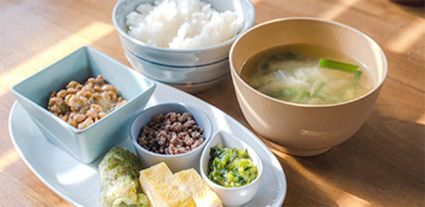 バランスの取れた食生活を意識することが分かる画像