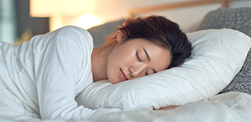 質の良い睡眠をとる雰囲気が分かる画像