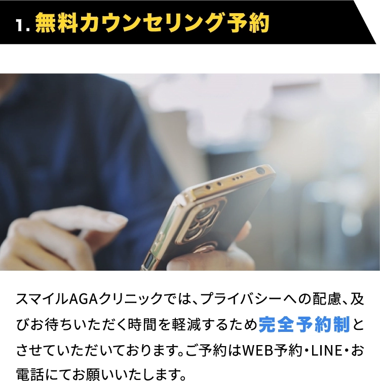 1.無料tカウンセリング予約